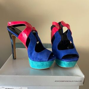 Jessica Simpson Color Block Heels